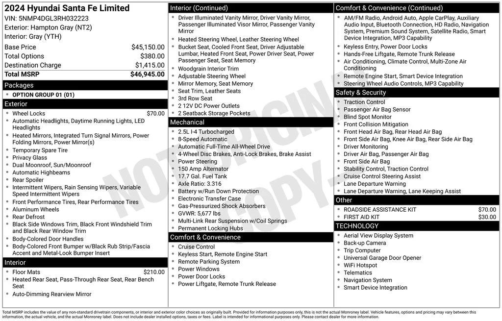 hyundai santa fe 2024 5NMP4DGL3RH032223 image